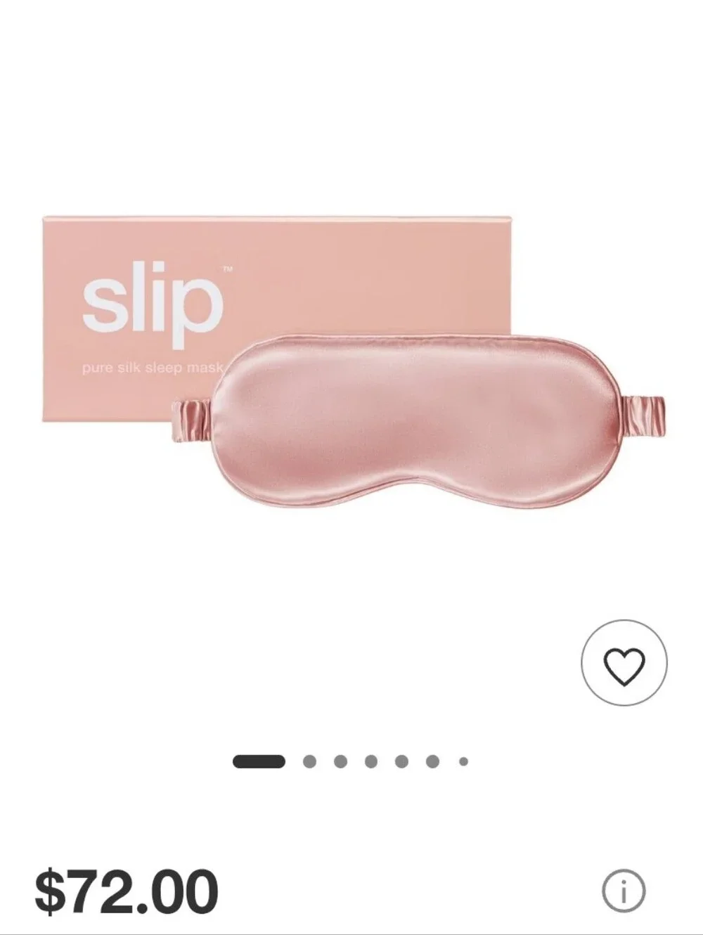 Brand New Never Used Slip Pure Silk Sleep Mask - Pink - Beauty Studio